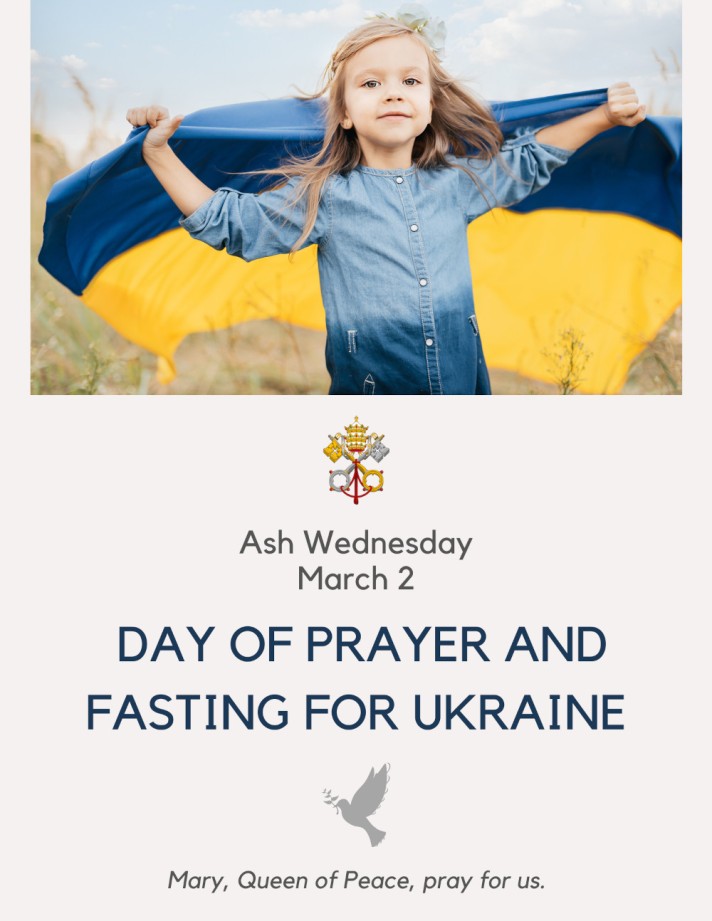 March 2 - Day of Prayer and Fasting for Ukraine